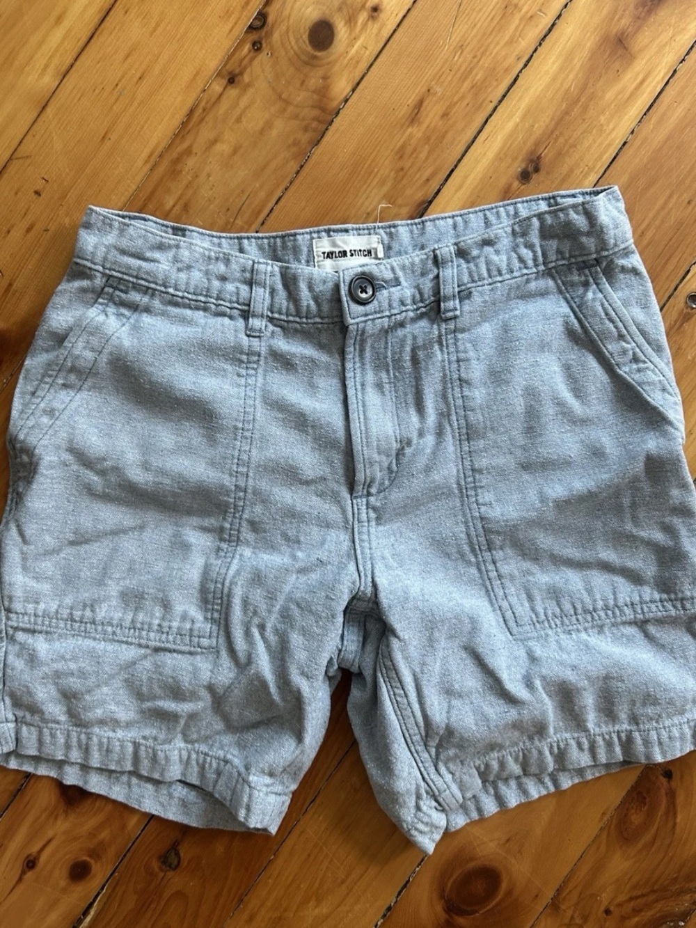 Taylor Stitch the trail shorts upcycled midnight slub 31